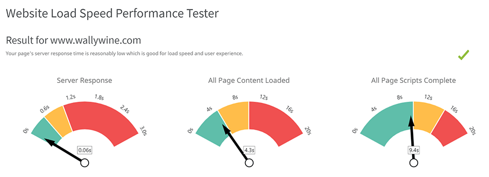 Website-Geschwindigkeitstest